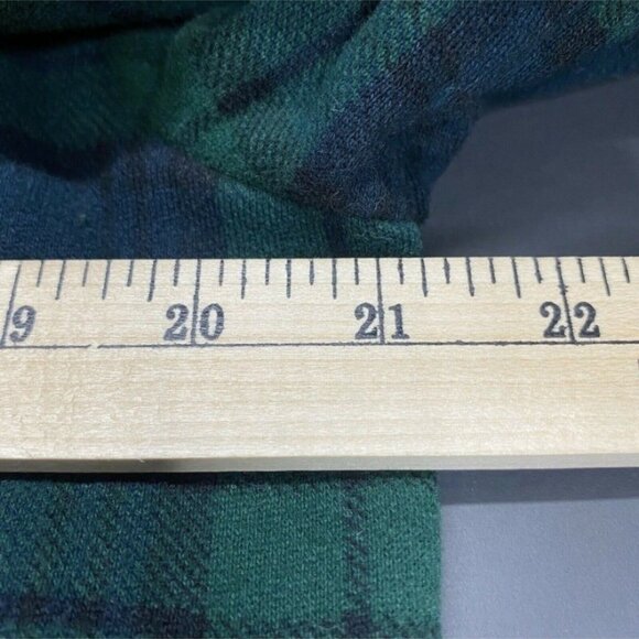 Polo Ralph Lauren Pullover Sherpa Hoodie Plaid Green Men’s Medium 5986 - Picture 8 of 10